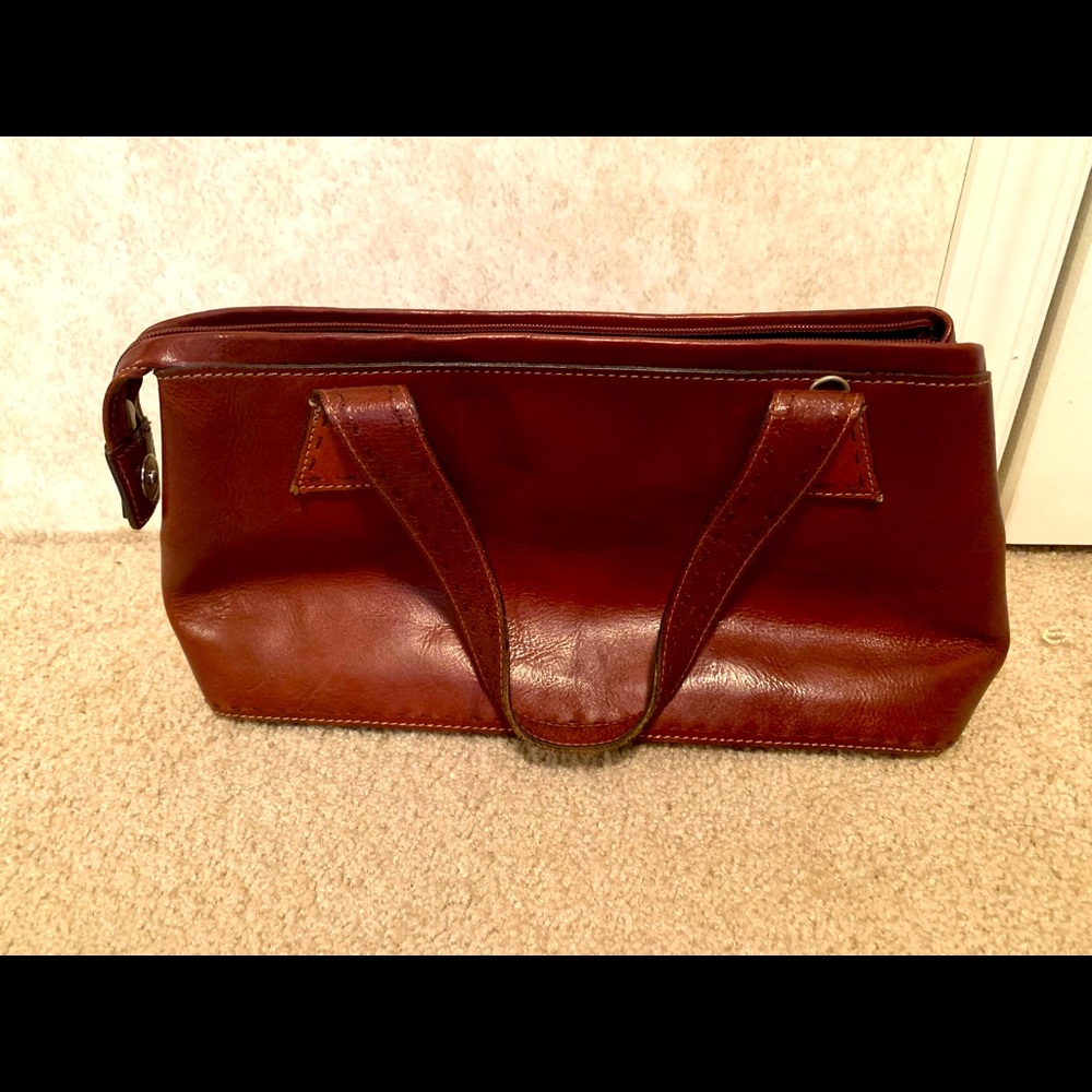 Fossil brown leather purse